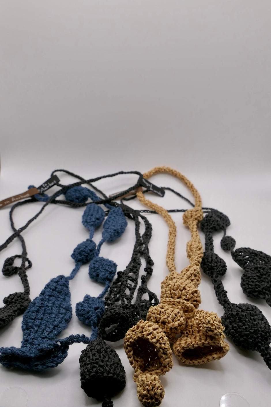Music theme crocheted necklace