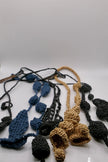 Music theme crocheted necklace