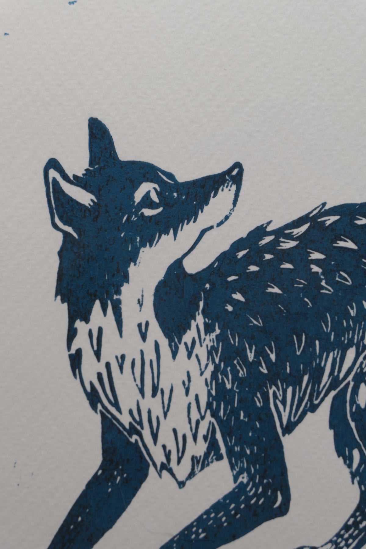 Fox | Linocut print