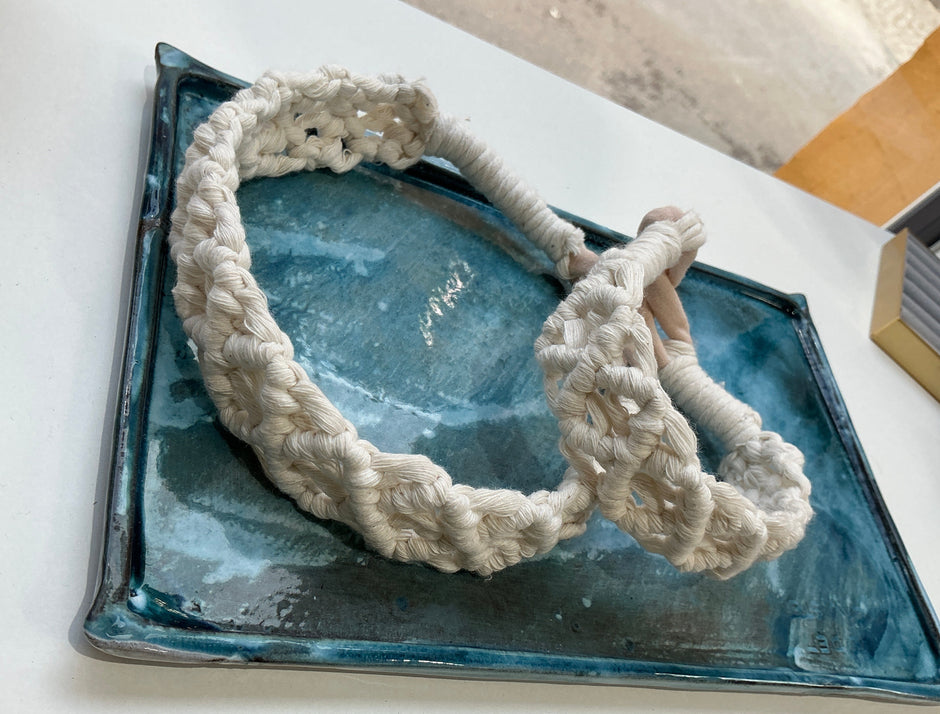 Hair band macrame