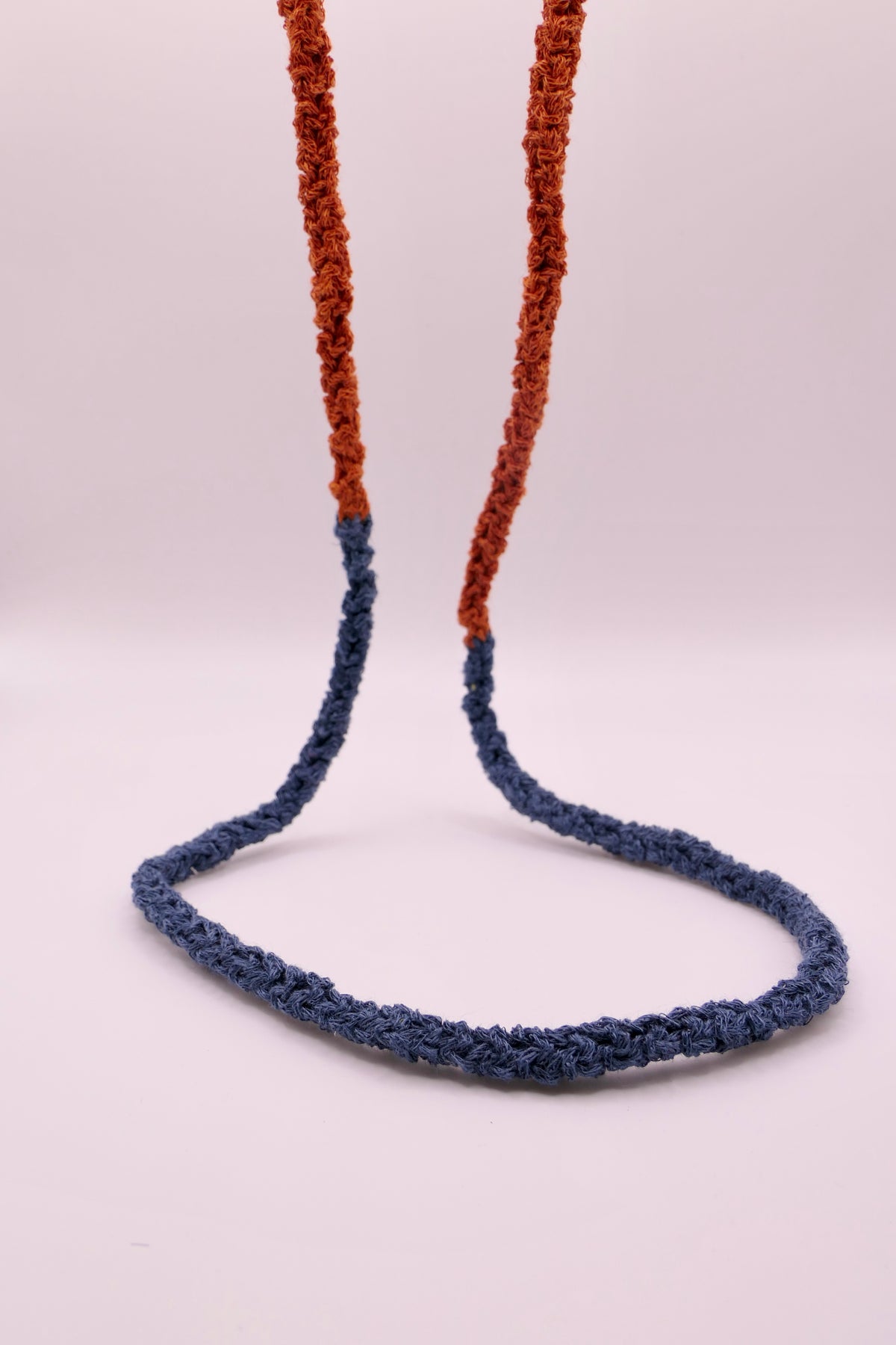 Round crocheted necklace