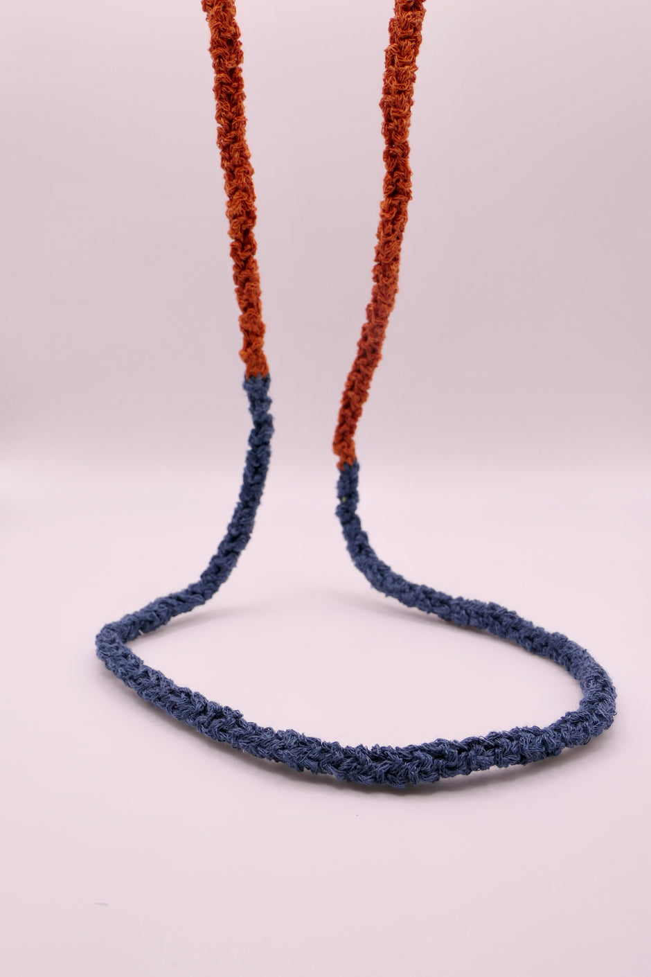 Round crocheted necklace