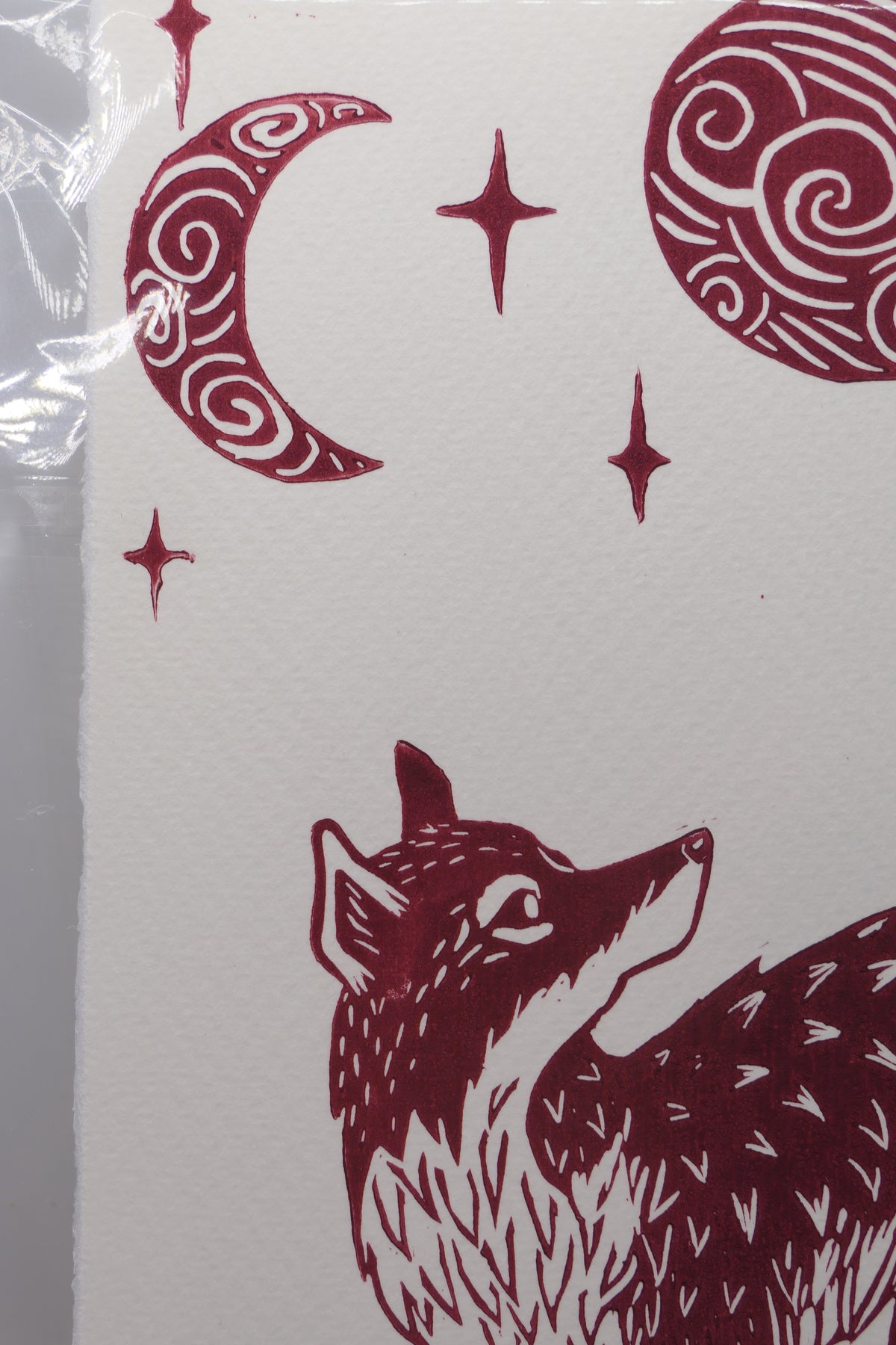Fox | Linocut print
