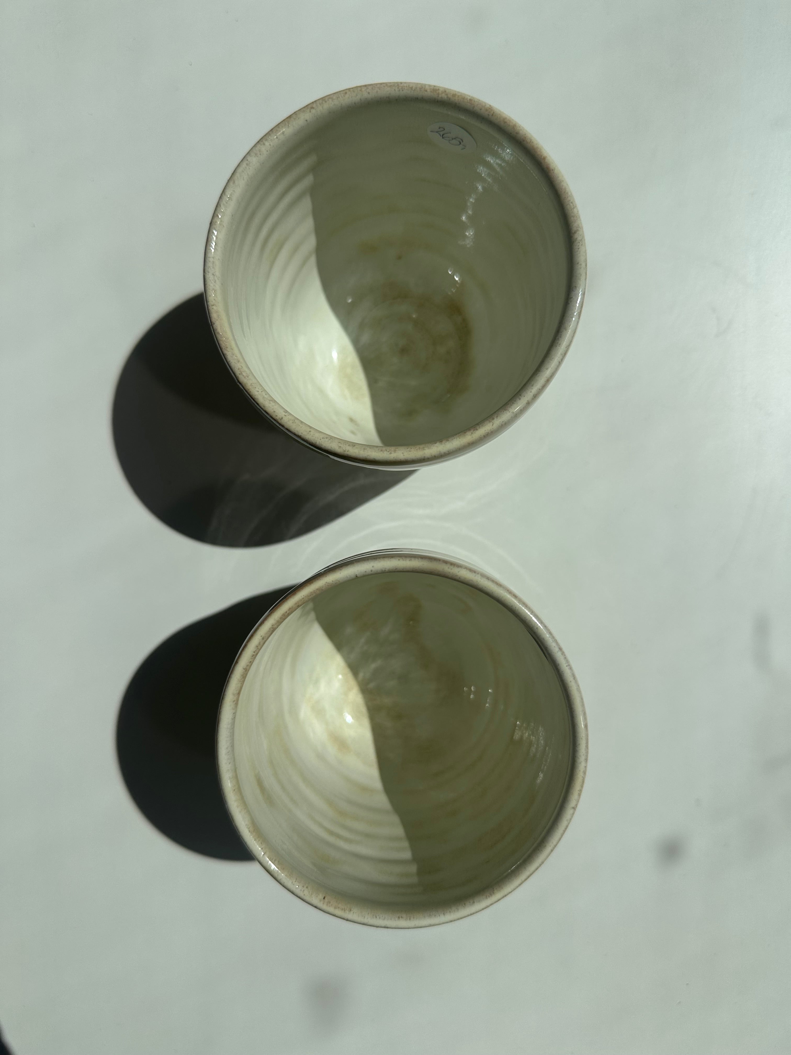 Light yellow cups