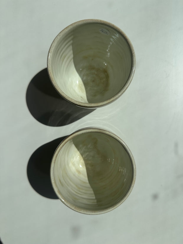 Light yellow cups