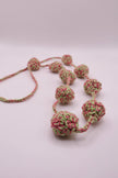 Bicolor crocheted necklace
