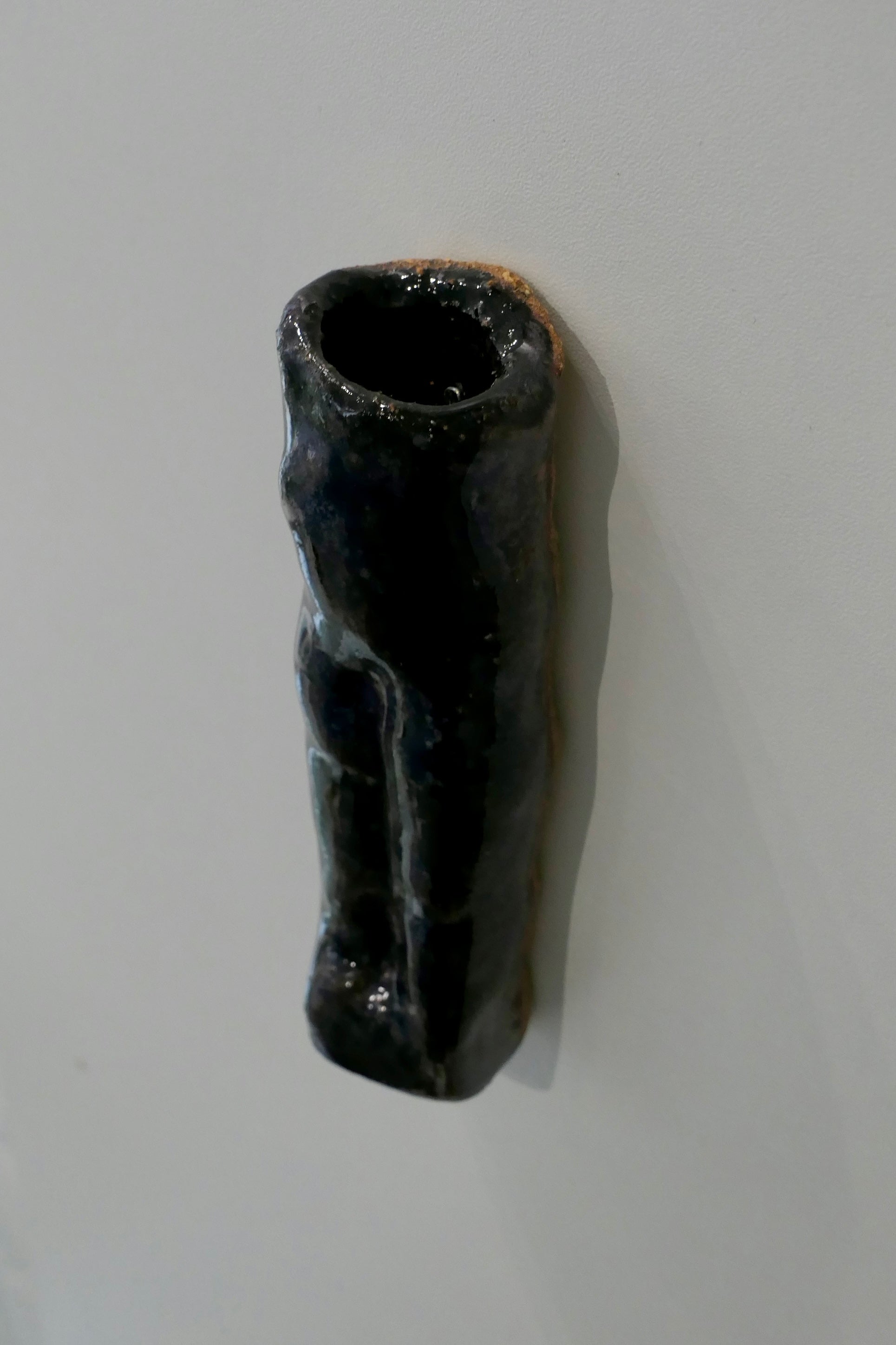 Dark blue wall vase