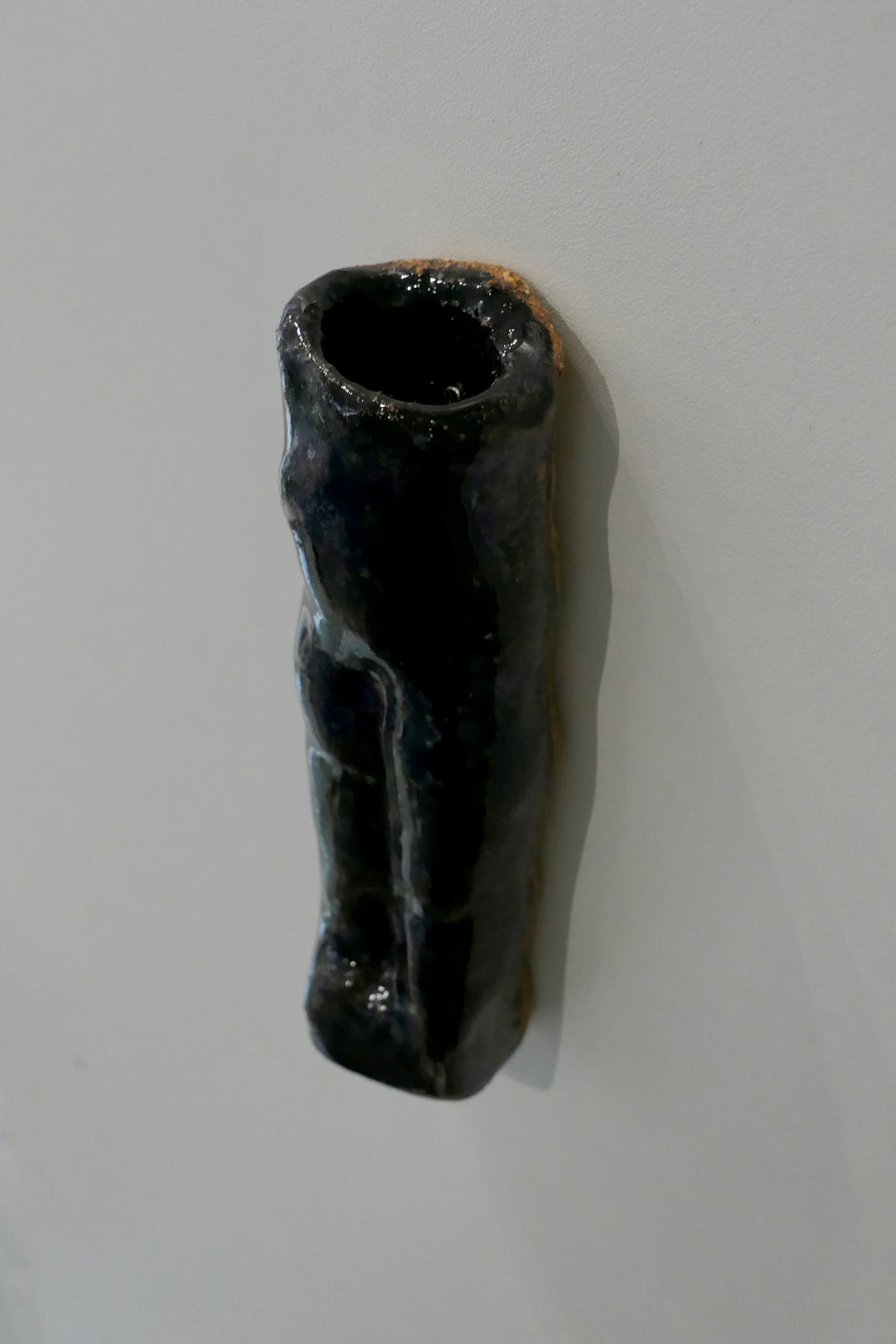 Dark blue wall vase