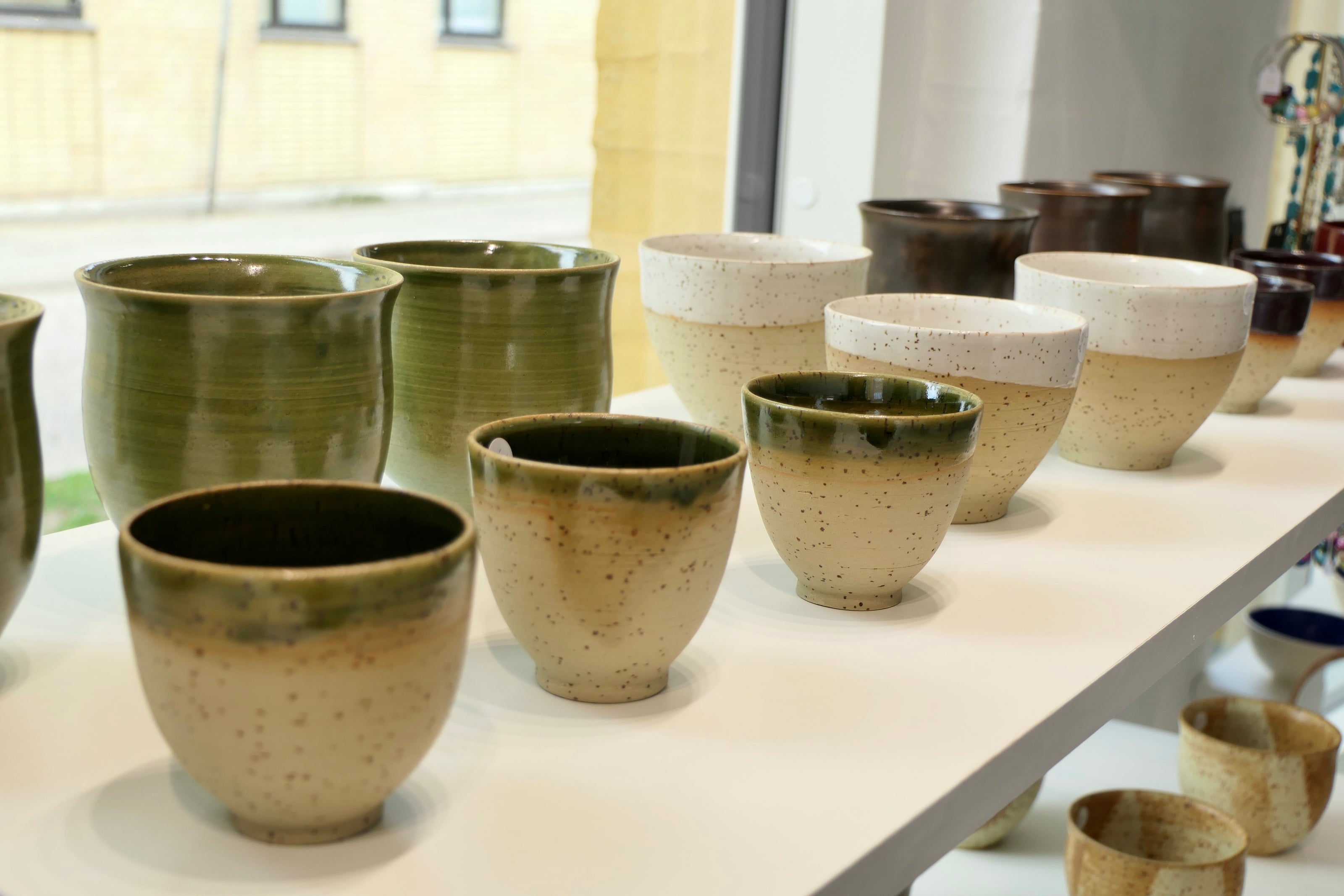 Green espresso cup