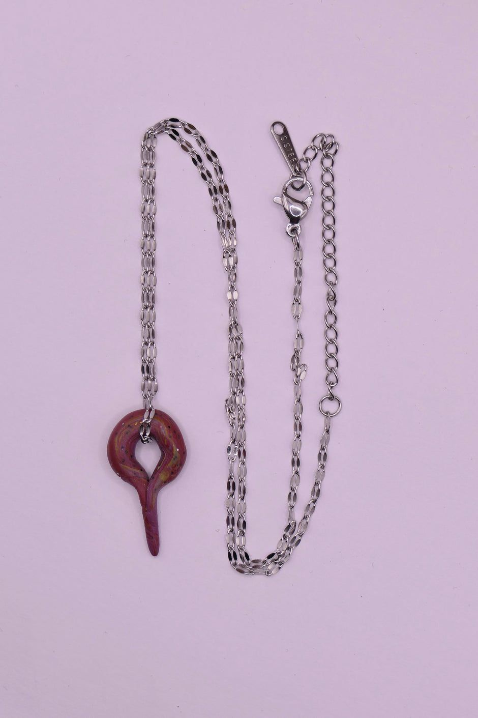 Polymer clay pendant | Necklace