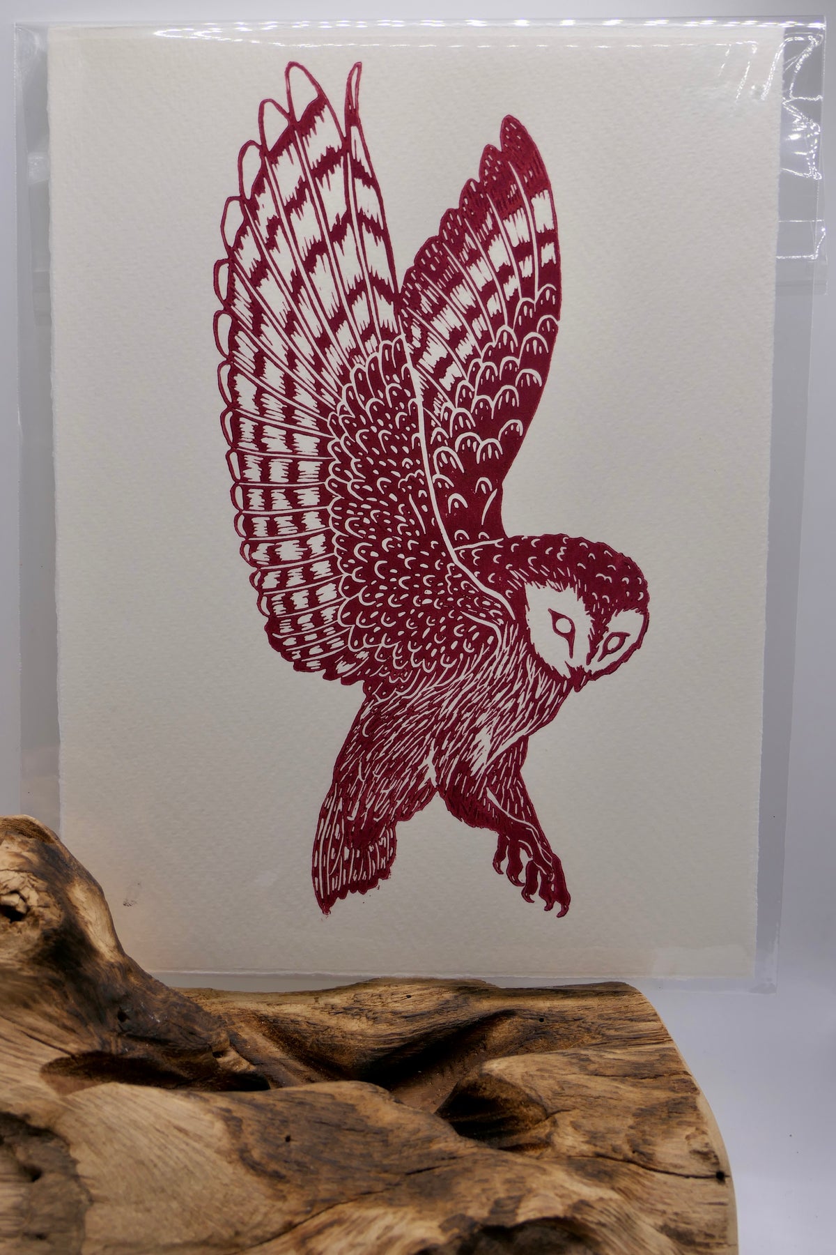 Owl | Linocut print