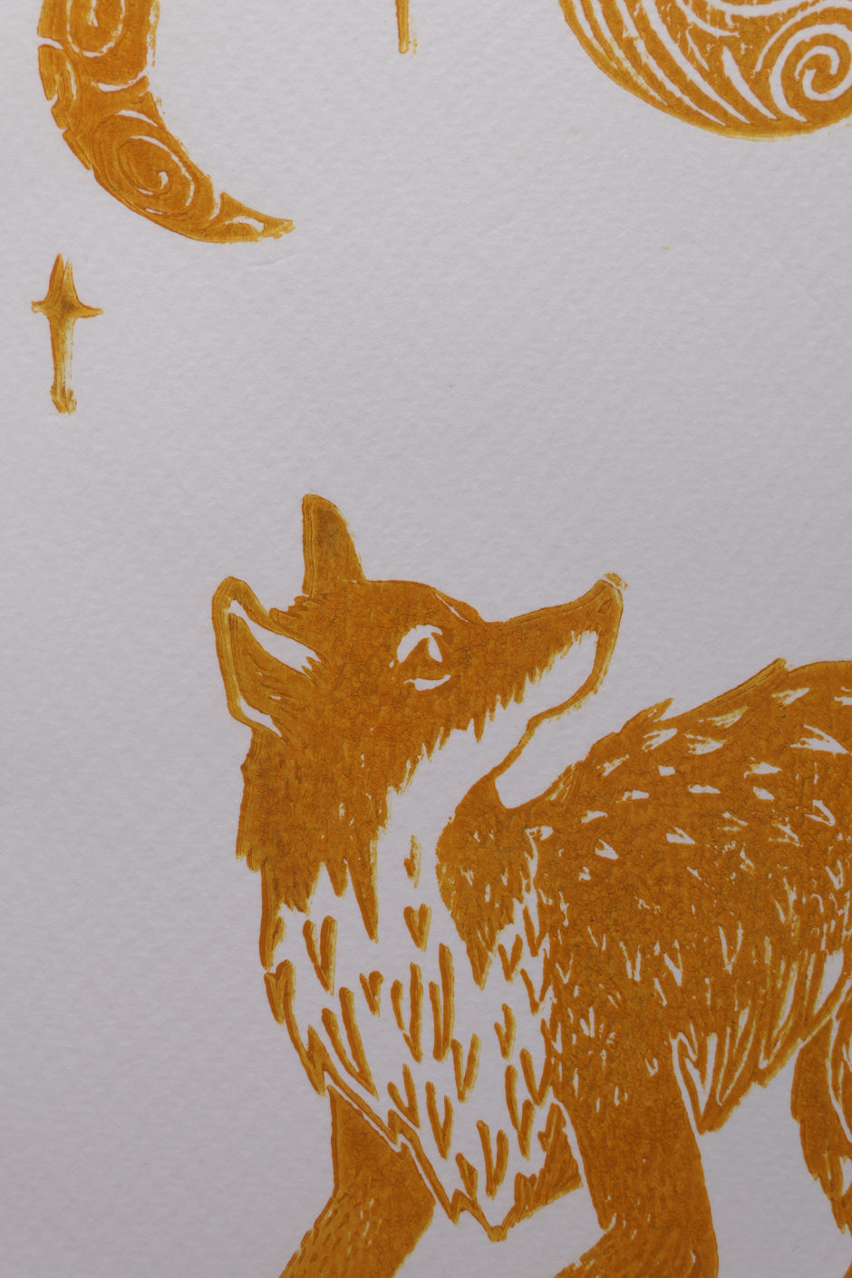 Fox | Linocut print