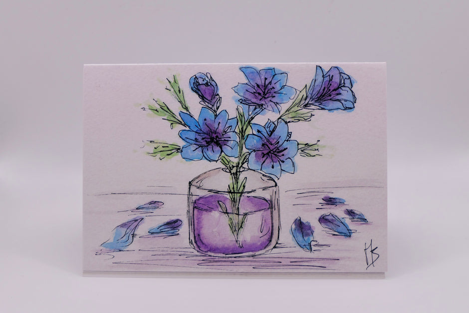 Blue flowers