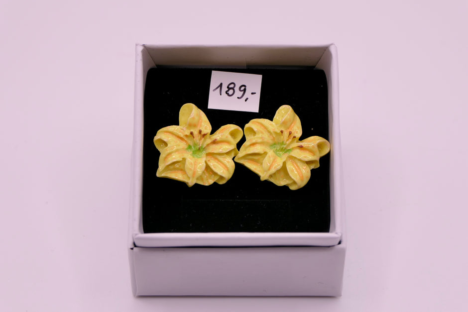Yellow flower | Earrings