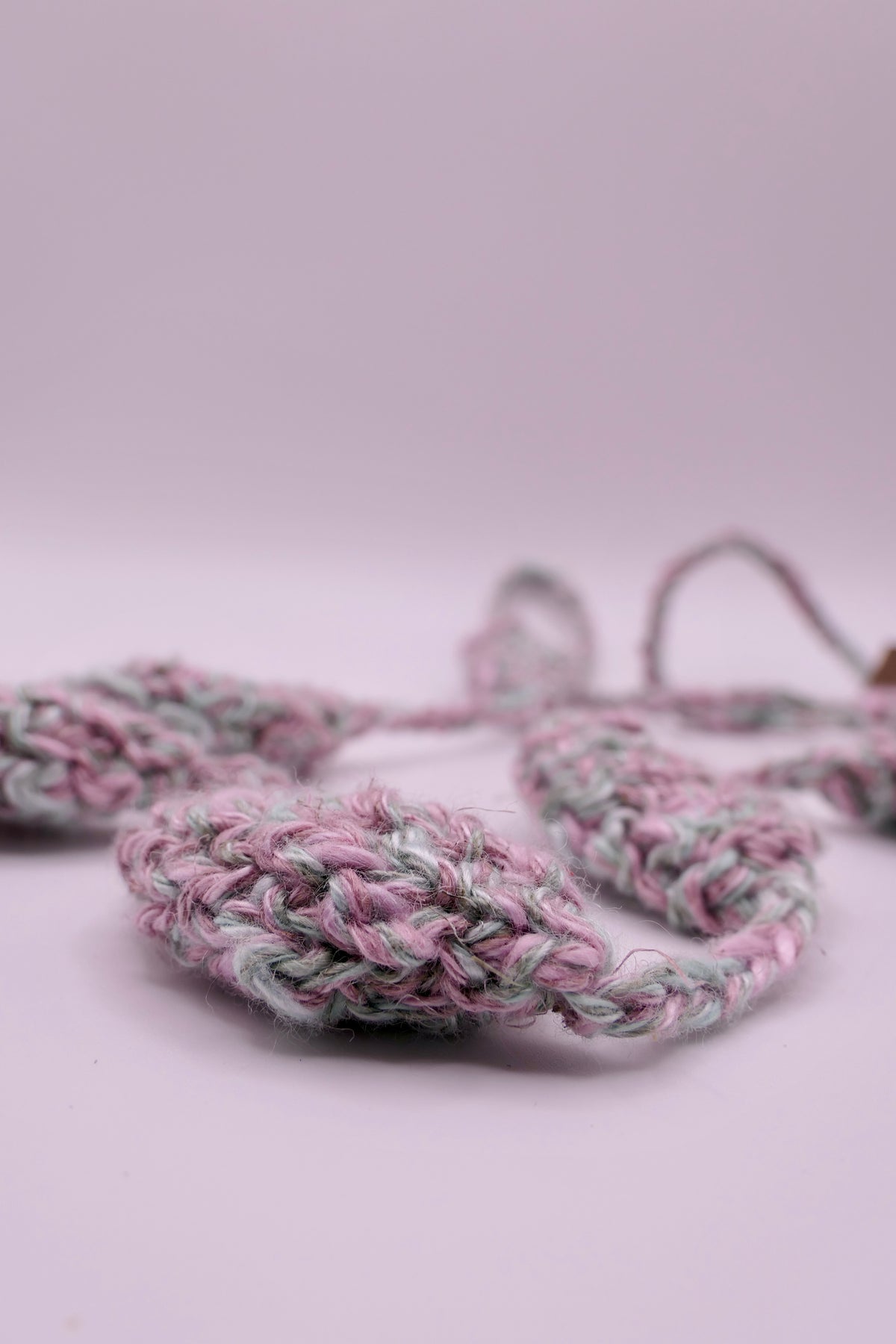 Bicolor crocheted necklace II