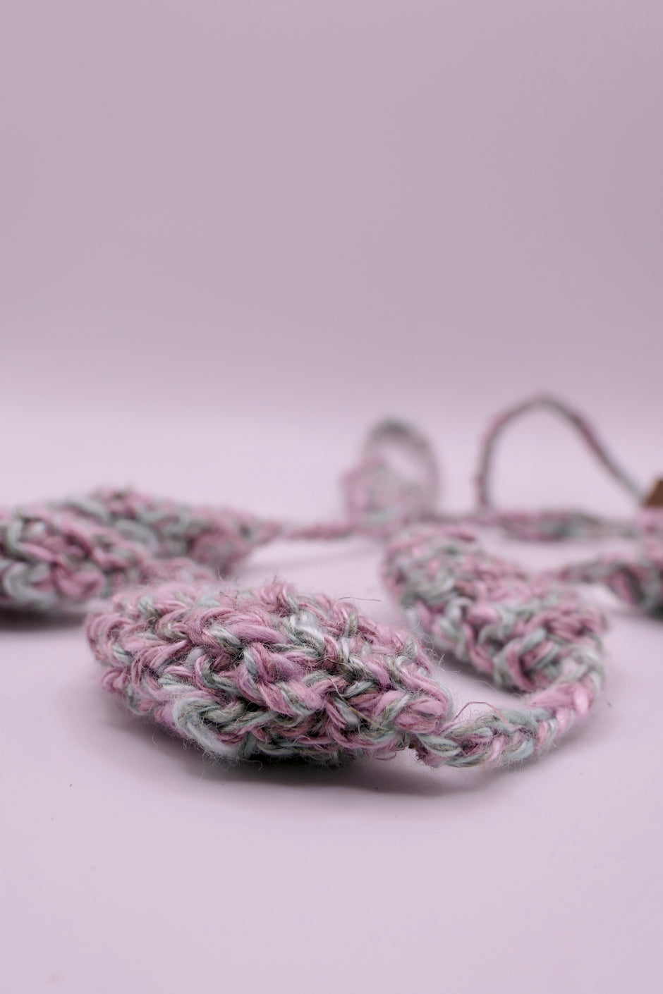 Bicolor crocheted necklace II