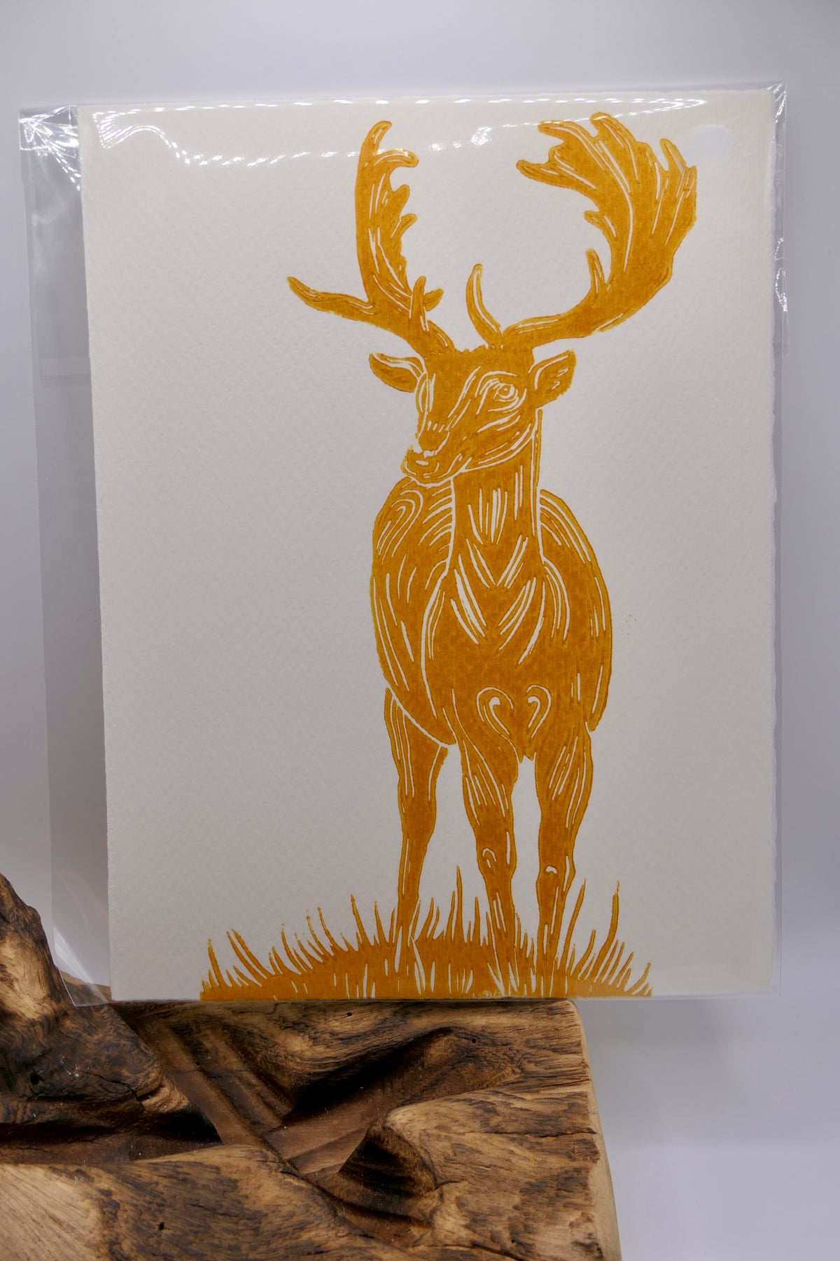 Deer | Linocut print