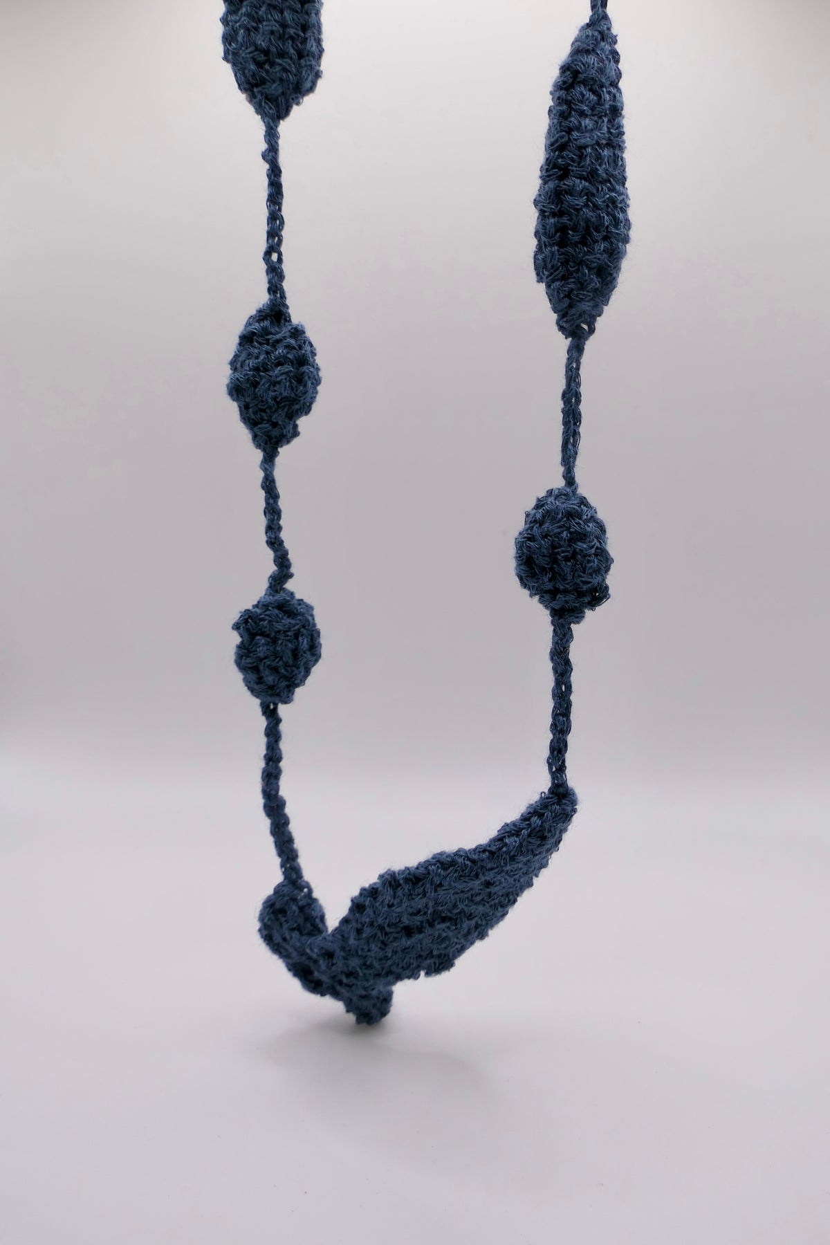 Music theme crocheted necklace