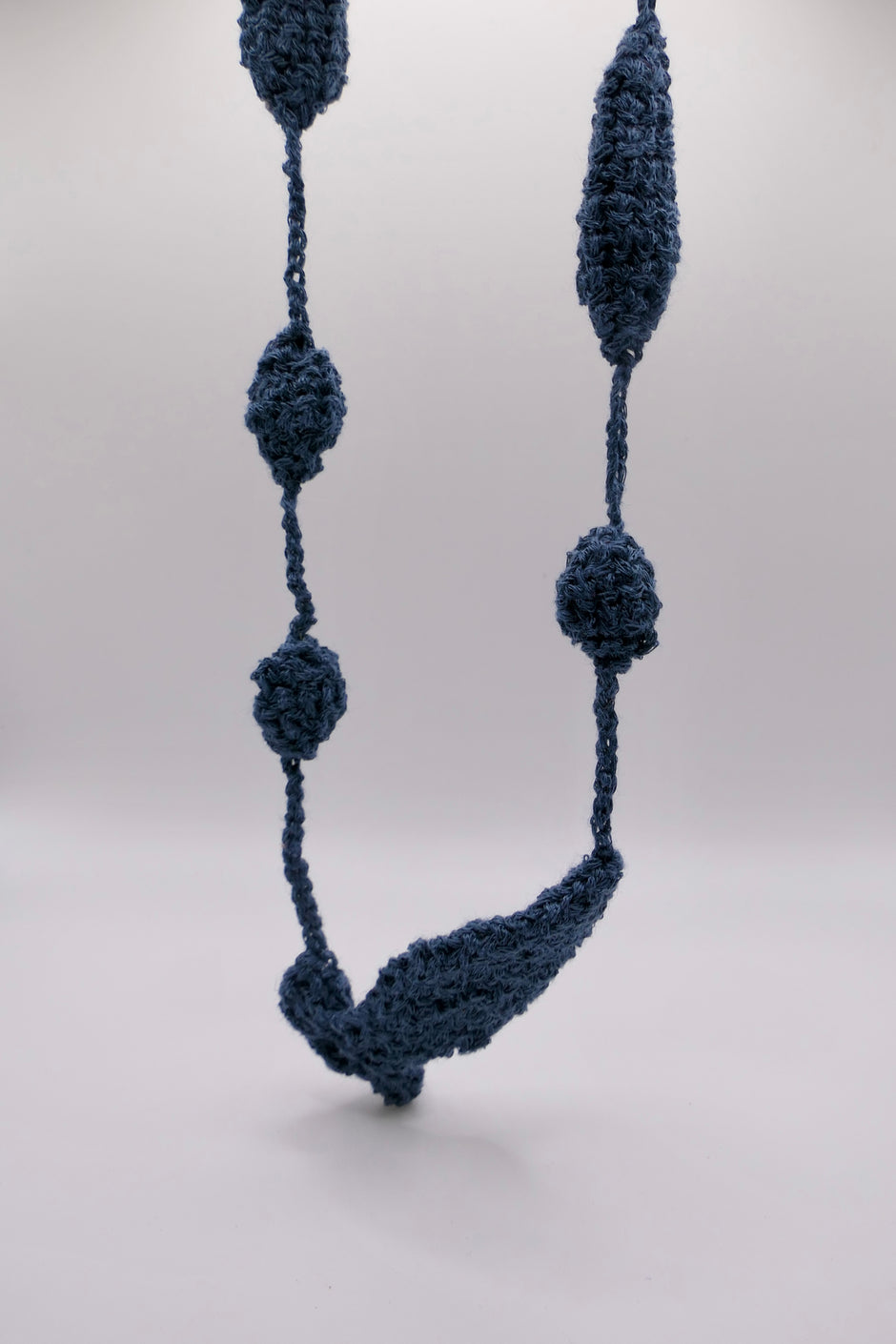 Music theme crocheted necklace