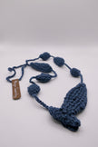Music theme crocheted necklace