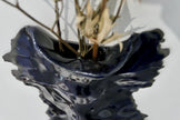 Dark blue wall vase