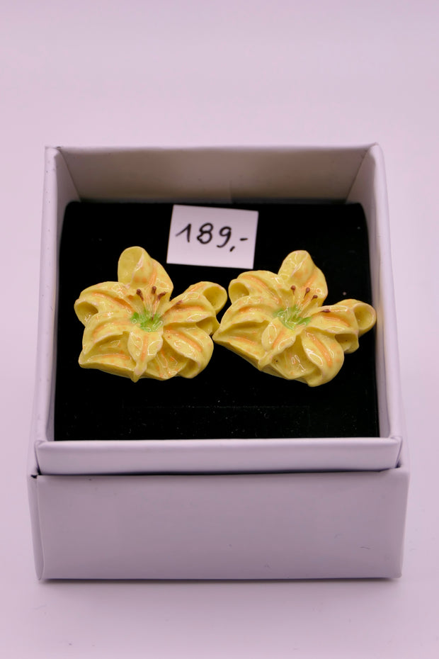 Yellow flower | Earrings