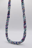 Round crocheted necklace