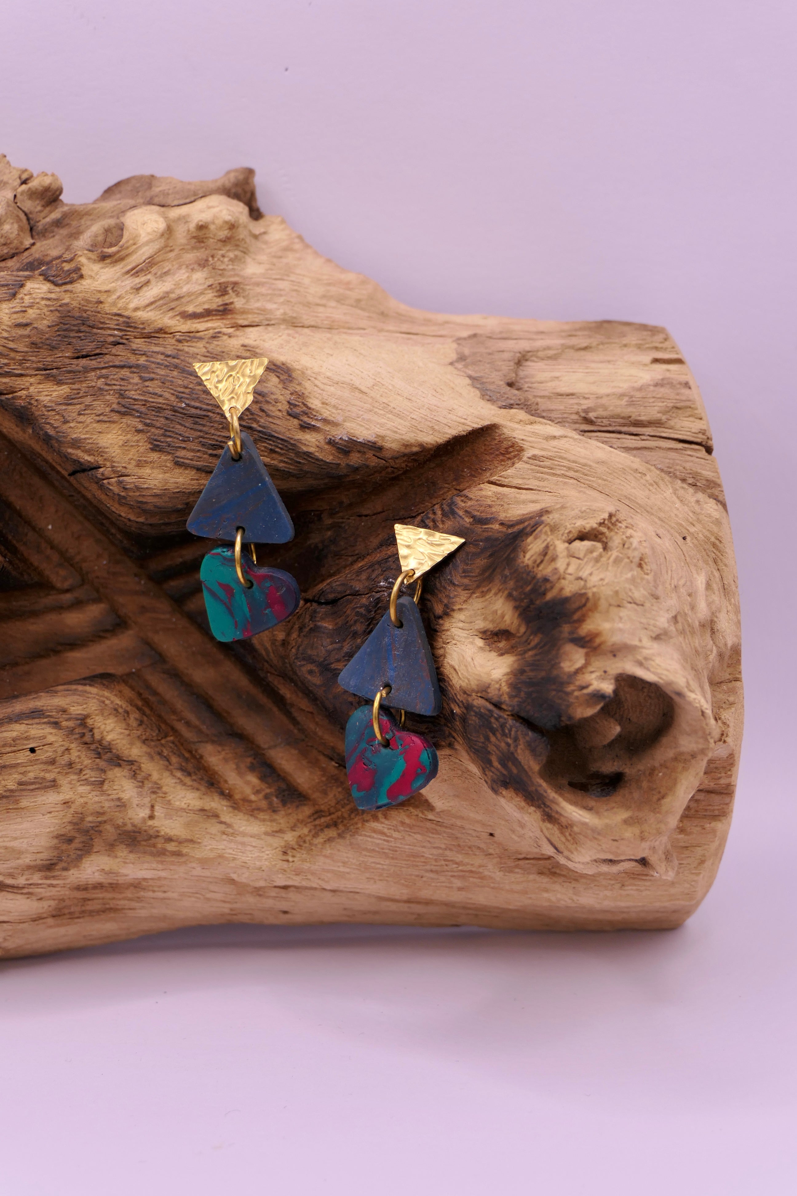 Triangle & Heart | Earrings