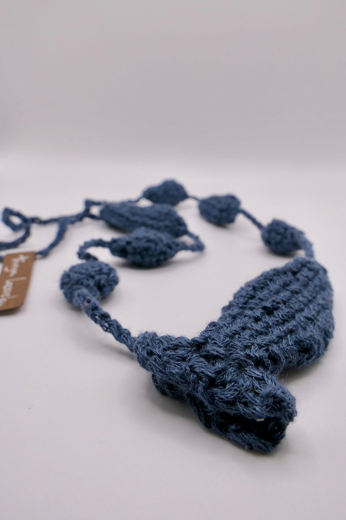 Music theme crocheted necklace