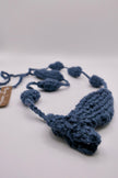 Music theme crocheted necklace