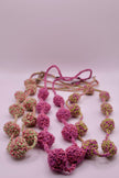 Bicolor crocheted necklace