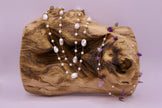 Amethyst chain necklace