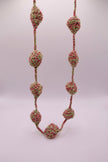Bicolor crocheted necklace