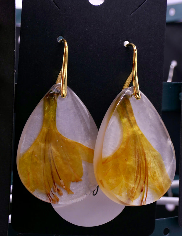 Yellow Azalea earrings