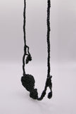 Music theme crocheted necklace