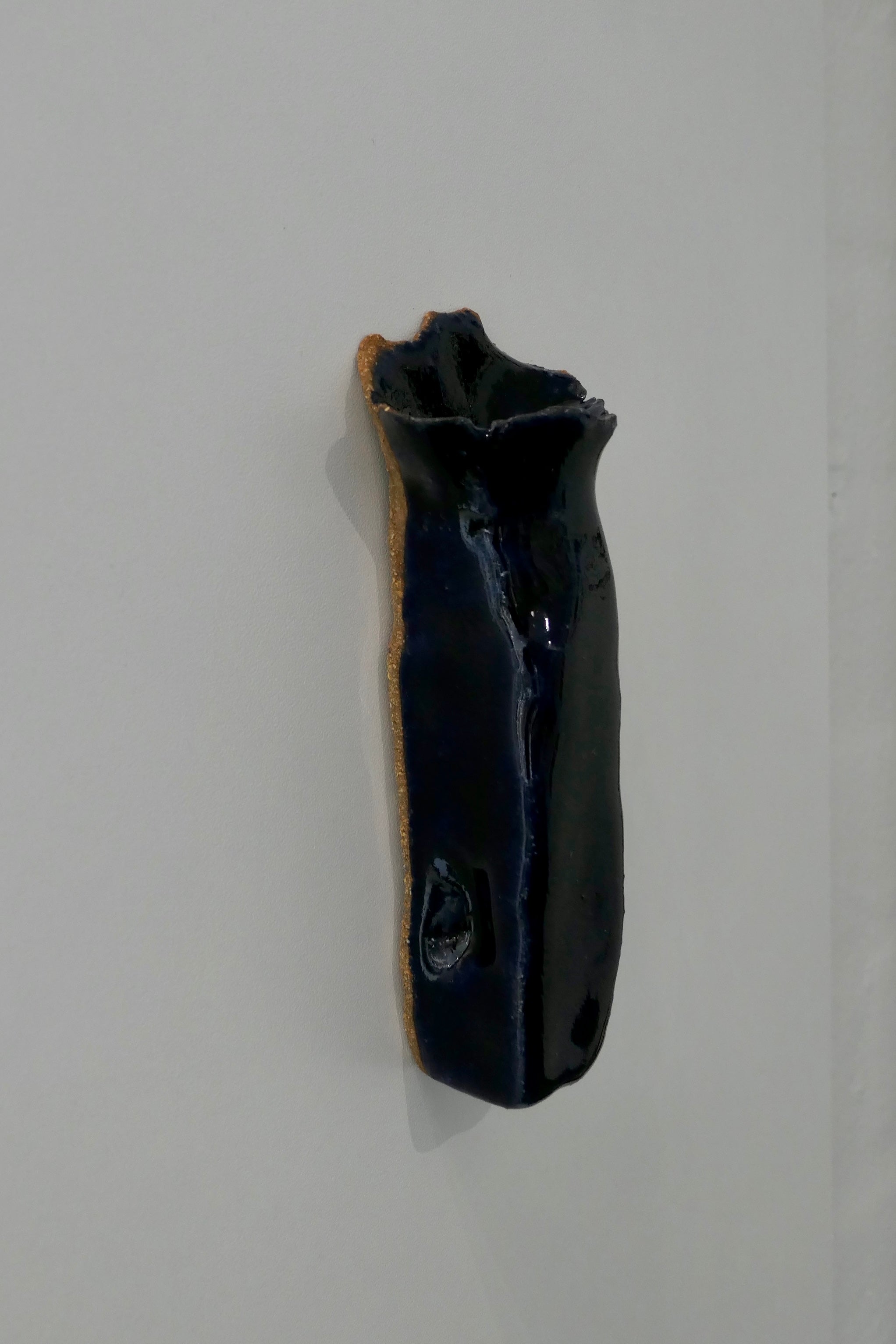 Dark blue wall vase