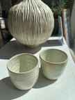 Light yellow cups