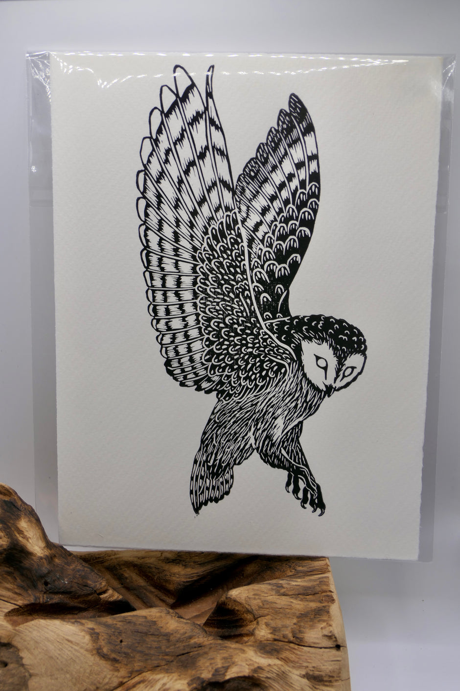 Owl | Linocut print