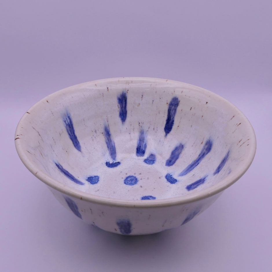 Blue dots bowl