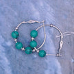 Multi-colored ring earrings