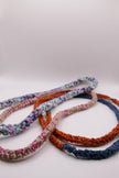 Round crocheted necklace