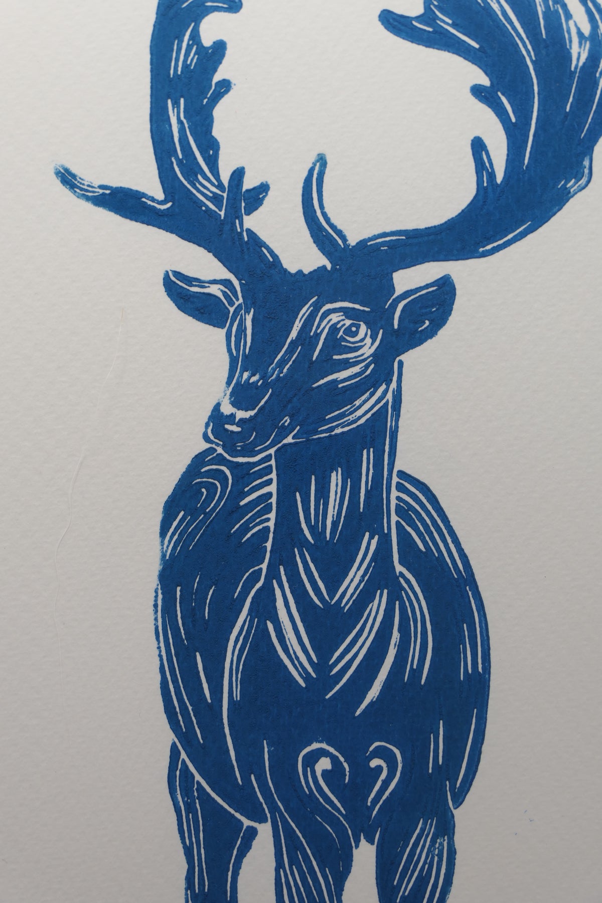 Deer | Linocut print