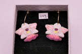 Pink flower | Earrings
