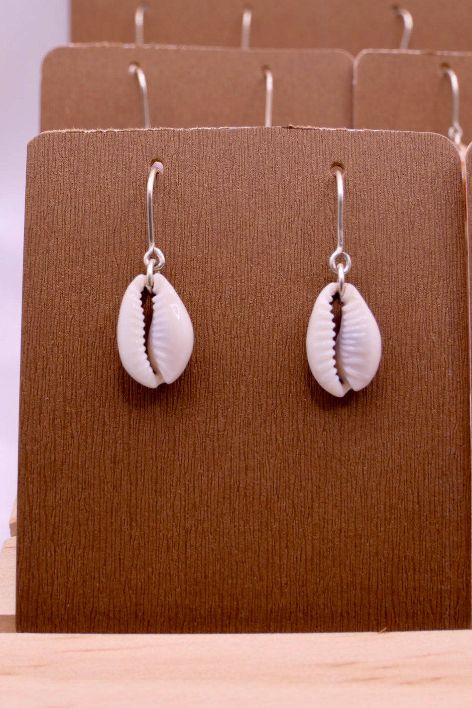 Bright shell silver | Earrings