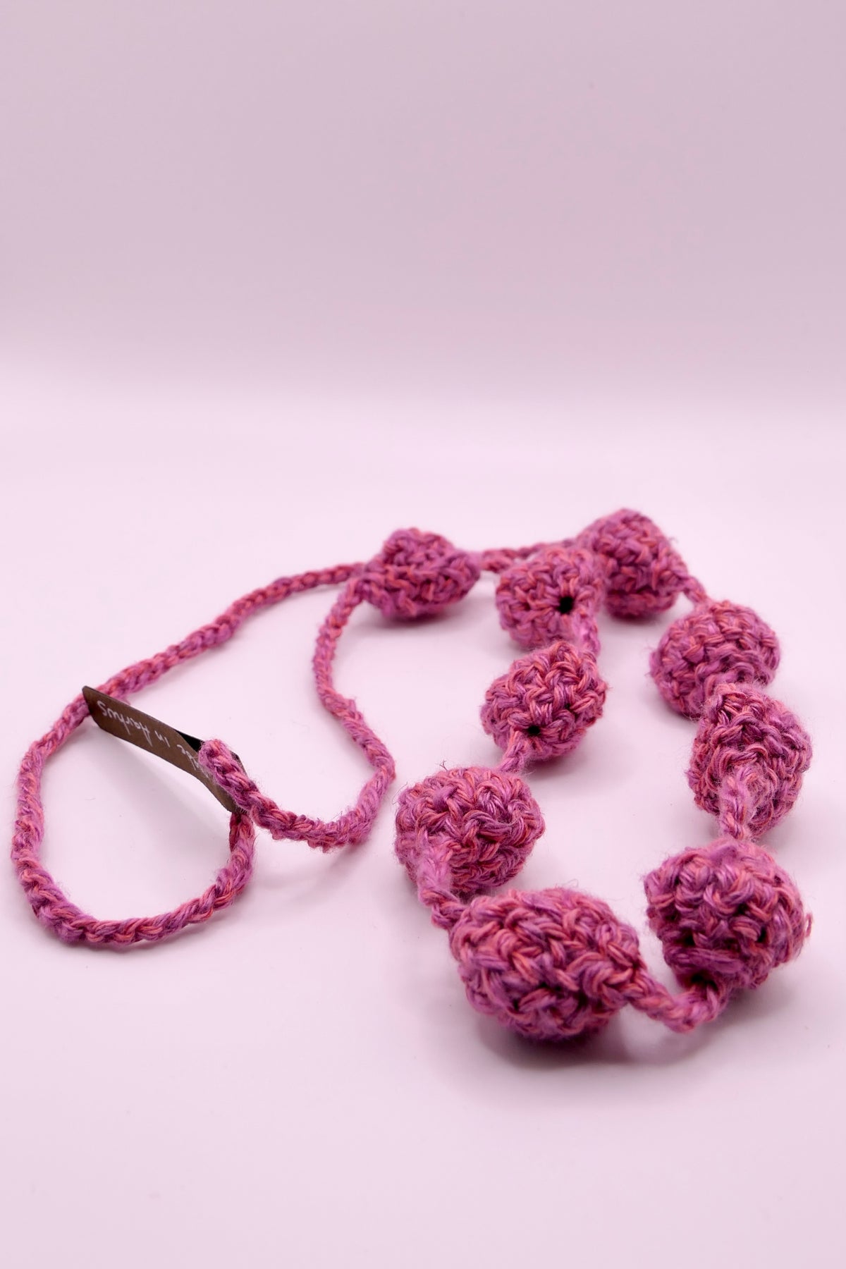 Bicolor crocheted necklace