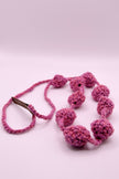 Bicolor crocheted necklace