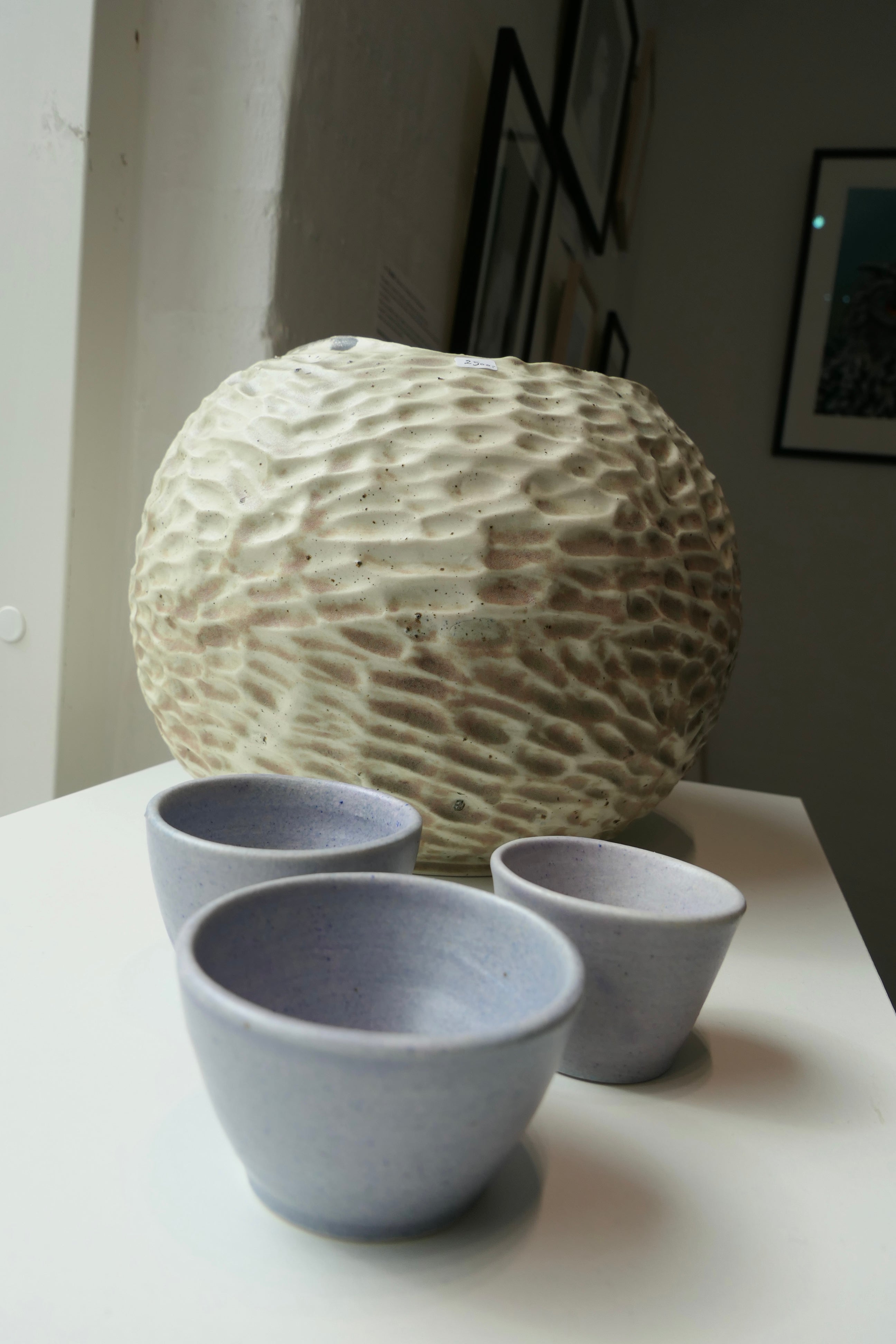 Tiny light purple cups