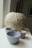 Tiny light purple cups