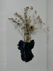 Dark blue wall vase