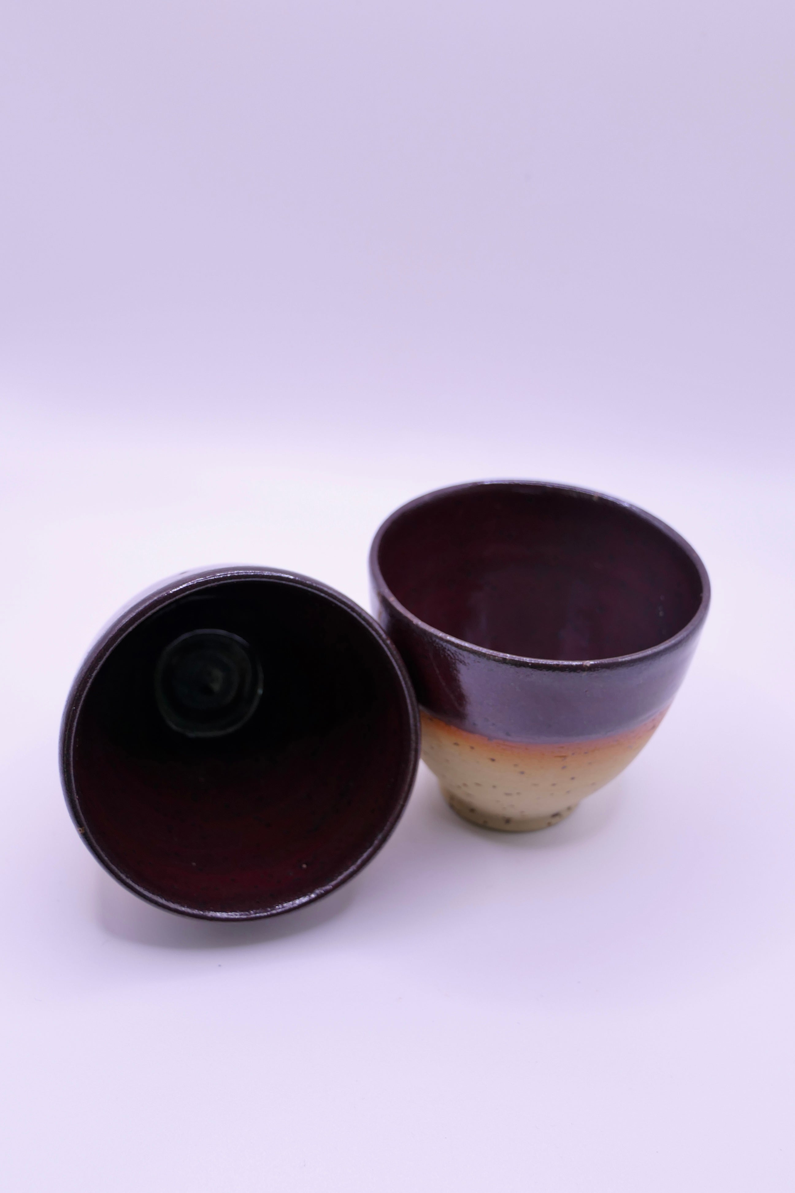 Burgundy espresso cup